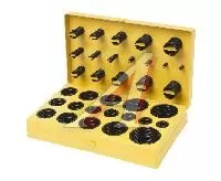 Набор уплотнительных колец 3-3.5мм, 419шт (в кейсе) желт