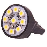 Автолампа диод T20 (W21/5W) 12V 9 SMD 2-конт Белая SKYWAY Повороты, задний ход, стопы min2