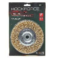 Кордщетка RF-BWF006 дисковая латунная для УШМ 150мм, в блистере  ROCKFORCE /1