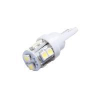 Автолампа диод T10(W5W) 12V 10 SMD диодов без цоколя 1-контактная Белая  SKYWAY Габариты, номер min10