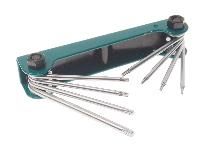 Набор ключей RF-5087F TORX складной 8пр.(Т5-Т10, Т15, Т20) ROCKFORCE /1