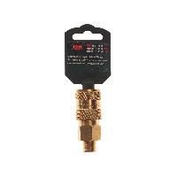 Быстроразъем RF-BSE1-2SM  пневматический с клапаном, наружная резьба 1/4" (в пластиковом держателе) 