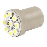 Автолампа диод S25 (P21W) 12V 9 SMD диодов BA15s 1-конт Белая SKYWAY Противотуманные, стопы, задний ход, повороты min 2