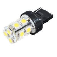 Автолампа диод T20 (W21/5W) 12V 13 SMD диодов 2-конт Белая SKYWAY Повороты, задний ход, стопы min 2