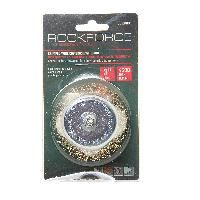 Кордщетка RF-BCR003 чашеобразная латунная для дрели 75мм, в блистере  ROCKFORCE /1
