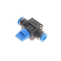 Фитинг  RF-SHVFF08-08 для пластиковых трубок с краном 8x8мм ROCKFORCE /1 NEW