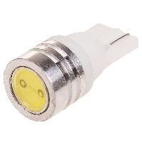 Автолампа диод T10(W5W) 12V 1 SMD Блистер EXTRA LIGHT без цоколя  1-конт Белая  SKYWAY в Габариты, номер, салон