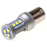 Автолампа диод S25 (P21W) 12-24V 12 SMD диодов BA15s 1-конт Белая SKYWAY Противотуманные, стопы, задний ход, повороты