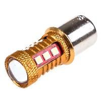 Автолампа диод S25 (P21W) 15 SMD диодов BA15s 1-конт Белая SKYWAY Противотуманные, стопы, задний ход, повороты