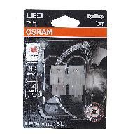 Автолампа W21W/5W (W3x16q) LED (блистер, 2шт) RED 12V OSRAM /10 NEW