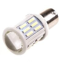 Автолампа диод S25 (P21W) 12-24V 27 SMD диодов BA15s 1-конт Белая SKYWAY Противотуманные, стопы, задний ход, повороты