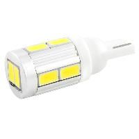 Автолампа диод T10 (W5W) 12V 10SMD диодов 1-контактная без цоколя Белая  SKYWAY Габариты, номер min1