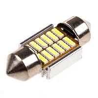 Автолампа диод T11(C5W) 12V 12 SMD диодов 1-конт 31мм обманка Белая SKYWAY Салон, номер min 20