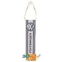 Вымпел прямоугольный VOLKSWAGEN фон серый (200х55) цветной (1шт) SKYWAY