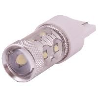 Автолампа диод T20 (W21/5W) 12V 10 SMD диодов 2-конт Белая SKYWAY Повороты, задний ход, стопы