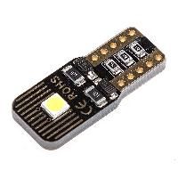 Автолампа диод T10 (W5W) 12V 2 SMD диод без цоколя 1-конт с обманкой Белая SKYWAY Салон, габариты., номер, стопы