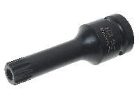 Головка-бита SPLINE глубокая ударная 1/2", M14 с отверстием ROCKFORCE RF-24807814T /1