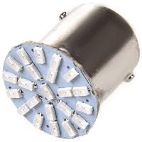 Автолампа диод S25 (P21W)) 24V 22 SMD диода BA15s 1-конт Красная SKYWAY Противотуманные, стопы, задний ход, повороты