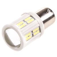 Автолампа диод S25 (P21W) 12-24V 28 SMD диодов BA15s 1-конт Белая SKYWAY Противотуманные, стопы, задний ход, повороты