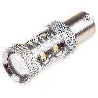 Автолампа диод S25 (P21W) 12V 10 SMD диодов BA15s 1-конт Белая  SKYWAY Противотуманные, стопы, задний ход, повороты