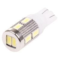 Автолампа диод T10(W5W) 12V 10SMD Блистер без цоколя 1-конт Белая  SKYWAY компл. 2 шт. Габарите, номер, салон