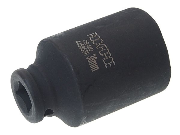Головка торцевая 38мм 1/2" 6-гранная ударная удлиненная L=80мм ROCKFORCE RF-4458538 /1/10