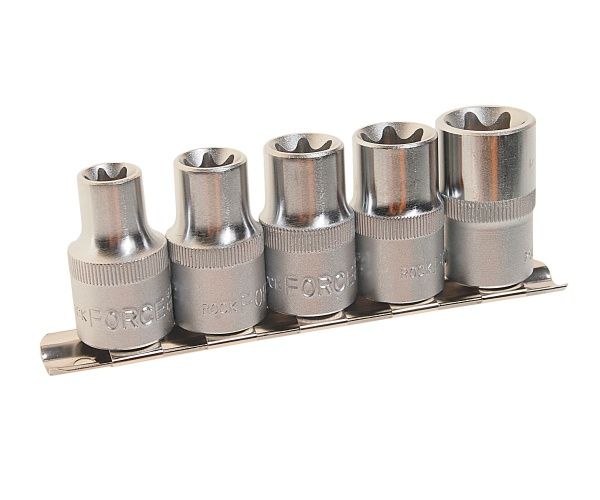 Набор головок RF-4053: 1/2"DR звездочка  Е12-20 5пр.(блистер) ROCKFORCE /1