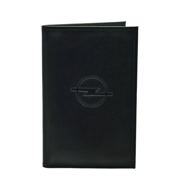 Бумажник водителя БВЛ5Л-8 BLACK натуральная кожа "OPEL" (в коробке) АВТОСТОП /1