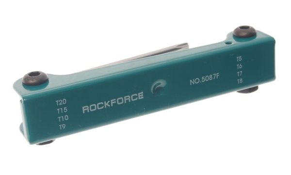 Набор ключей RF-5087F TORX складной 8пр.(Т5-Т10, Т15, Т20) ROCKFORCE /1