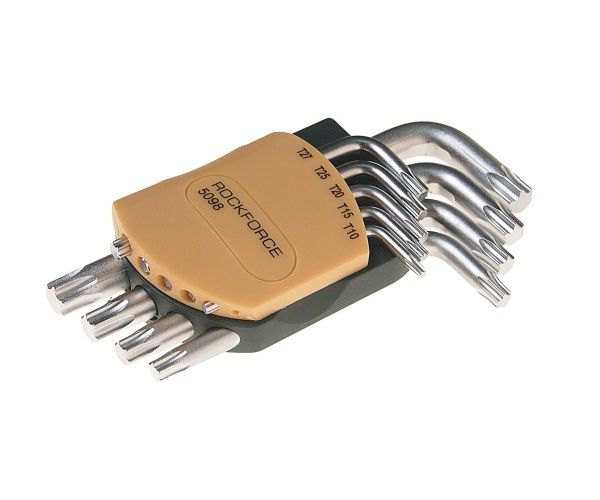 Набор ключей TORX RF-5098: Г-образных T10-T50 9пр. на пласт. держат.  ROCKFORCE /1/10/40