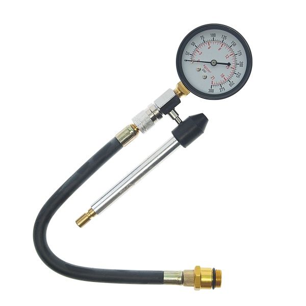 Компрессометр бензинового двигателя RF-903G7 Profi (0-21Bar, М14, М18 + жесткий прижимной адаптер-переходник) 3пр., в кейсе ROCKFORCE /1