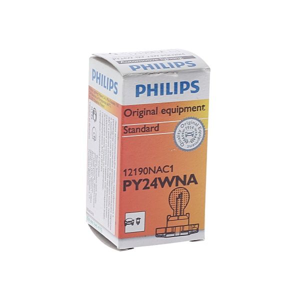 Автолампа PY24W (PGU20/4) YELLOW 12V PHILIPS /1/15 NEW