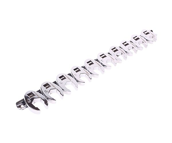 Набор ключей разрезных RF-51110A: 3/8"DR 6-гранных съемных 10-19мм 10пр. ROCKFORCE /1/25/50