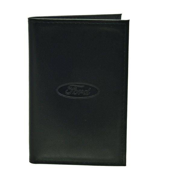 Бумажник водителя БВЛ5Л-12 BLACK натуральная кожа "FORD" (в коробке) АВТОСТОП /1 HIT