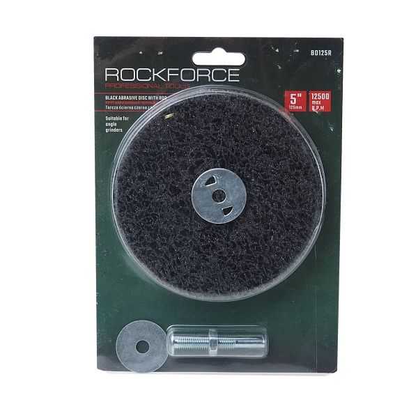 Диск абразивный обдирочный 125мм для дрели, в блистере  ROCKFORCE /1