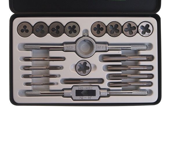 Набор метчиков и плашек RF-M020-1:метрический 20пр.ROCKFORCE /1