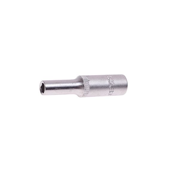 Головка торцевая  5мм 1/4" 6-гранная глубокая L=45мм ROCKFORCE RF-5255005 /1/40