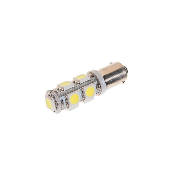 Автолампа T4W (BA9s) 9 SMD 5050 WHITE 6000K 180лм 12V MEGAPOWER /10 /100 OLD