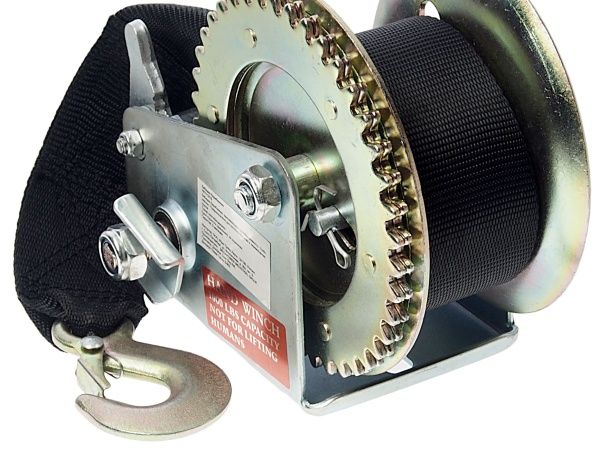 Лебедка RF-TRT1101S ручная барабанная, 450кг (нейлоновый ремень, ширина ремня-50мм, длина ремня-10м) ROCKFORCE /1 NEW