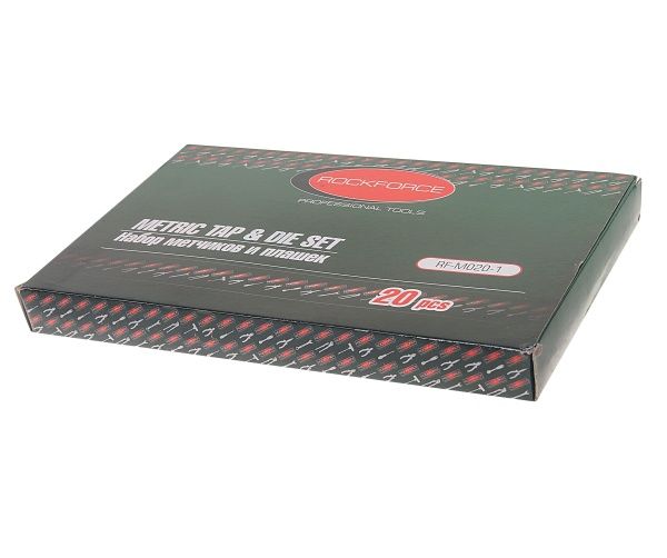 Набор метчиков и плашек RF-M020-1:метрический 20пр.ROCKFORCE /1