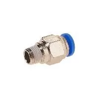 Фитинг  RF-SPC08-01 для пластиковых трубок 8мм с наружной резьбой 1/8" ROCKFORCE /1 NEW