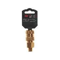 Быстроразъем RF-BSE1-2SM  пневматический с клапаном, наружная резьба 1/4" (в пластиковом держателе) 
