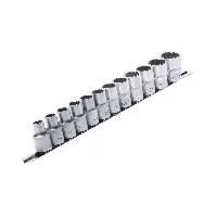 Набор торцевых головок RF-4121-9: 1/2"DR 12-гранных 12пр. (на планке) ROCKFORCE /1/5/10