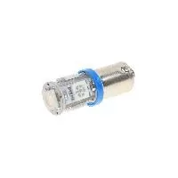 Автолампа T4W (BA9s) 5 SMD 5050 BLUE 30лм 12V MEGAPOWER /10 /100 OLD