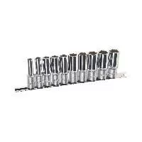 Набор торцевых головок RF-3102-5: 3/8"DR 6-гранных глубоких на планке 10пр. ROCKFORCE /1/10