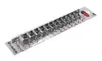 Набор торцевых головок RF-4121-5: 1/2"DR 6-гранных 12пр. (на планке) ROCKFORCE /1/5/10