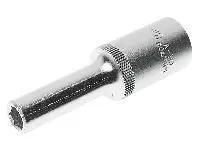Головка торцевая  8мм 1/2" 6-гранная глубокая L=75мм ROCKFORCE RF-5457708 /1/10