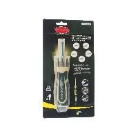 Отвертка RF-303855 универсальная с телескопическим магнитом, подсветкой и комплектом бит, L-210мм (PH1, PH2, PZ2, SL5, SL6), в блистере ROCKFORCE /1/
