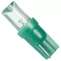 Автолампа W1.2W (W2*4.6d) LED CONE GREEN 12лм   12V MEGAPOWER /100 /1000